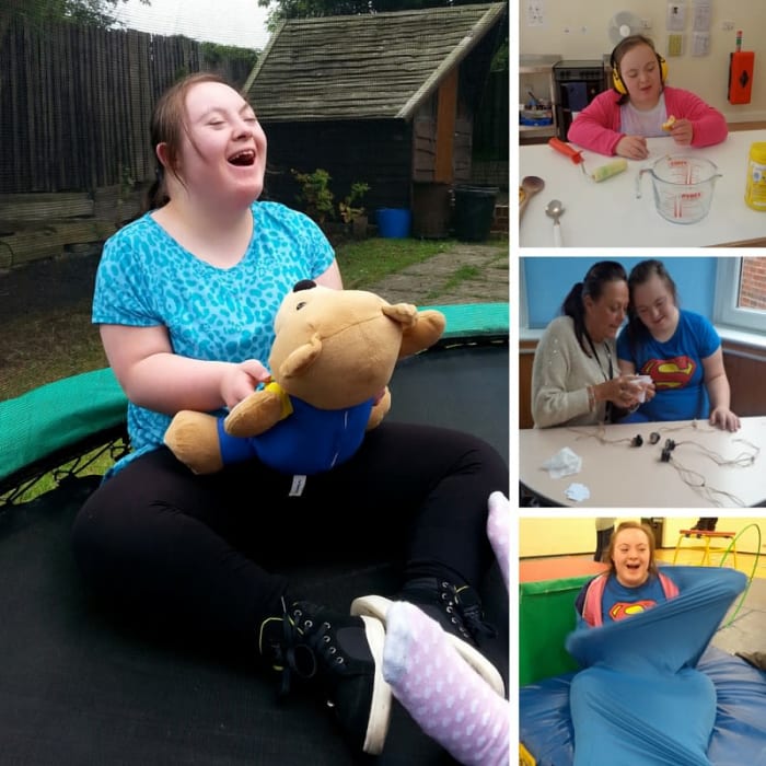 Alicia enjoying activities at Thornhill Park School and Belford 