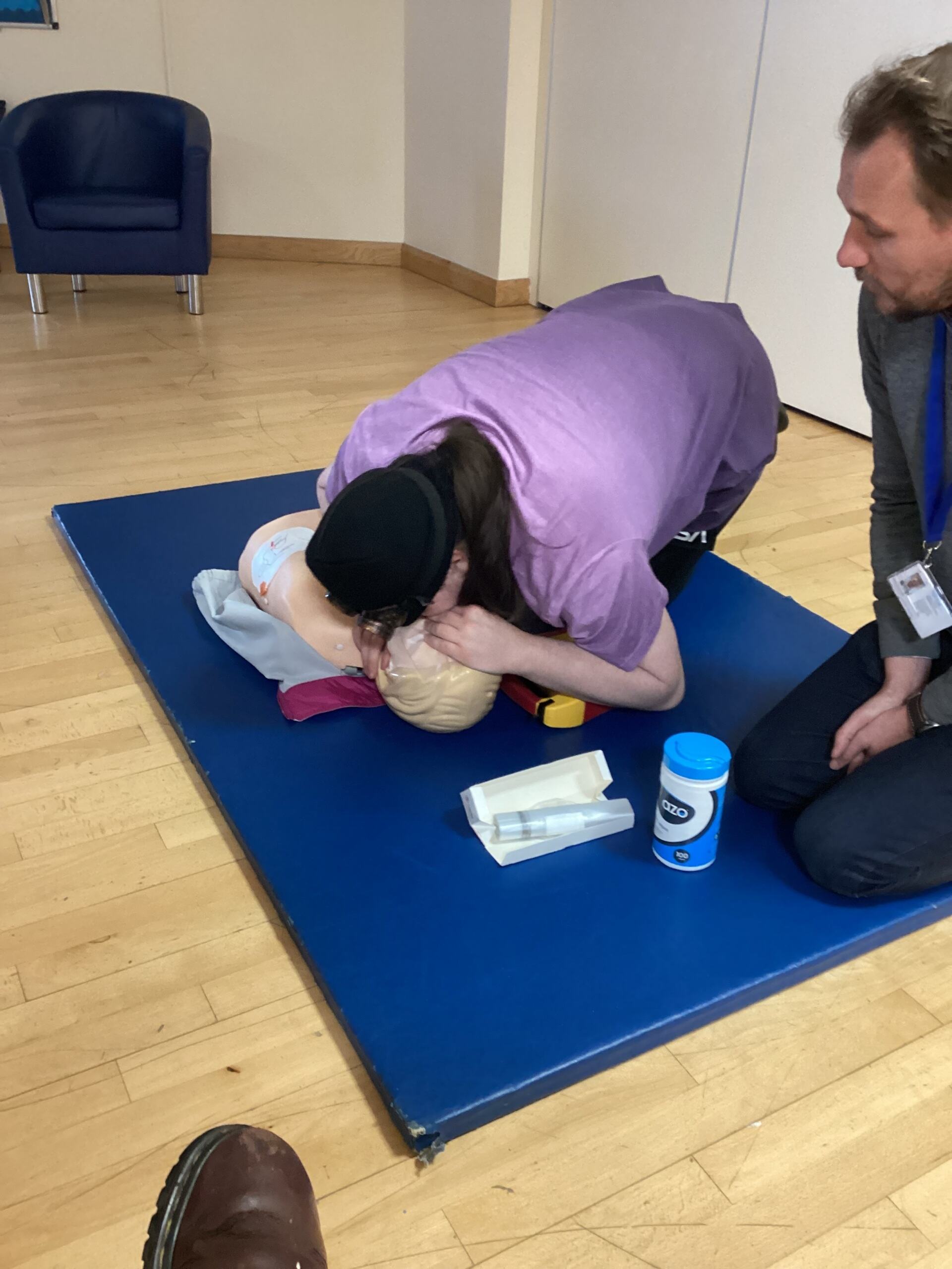 Learning key first aid techniques - North East Autism Society