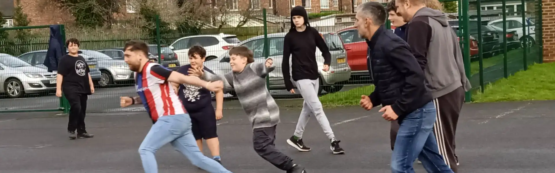 Pupils get active with football game Featured Image