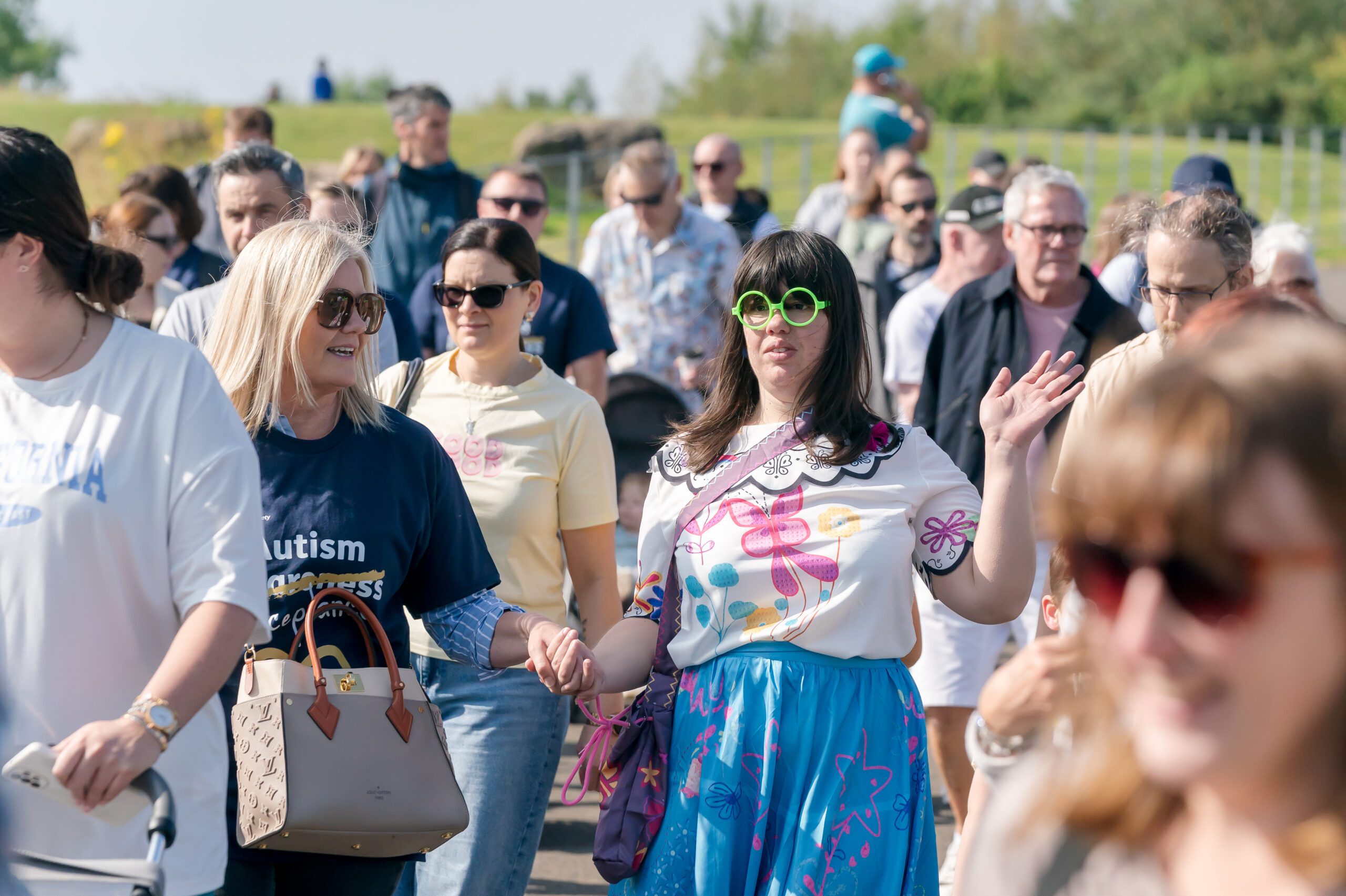 Fundraisers attend the North East Autism Society’s Walk For Acceptance event at Herrington Country Park in Houghton le Spring Picture: DAVID WOOD