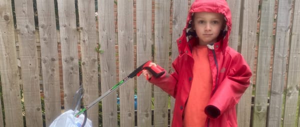 Autistic schoolboy inspires with sponsored litter pick